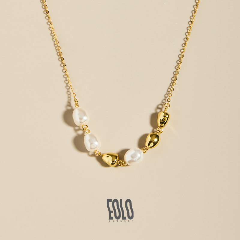 EOLO小金豆珍珠项链女精致