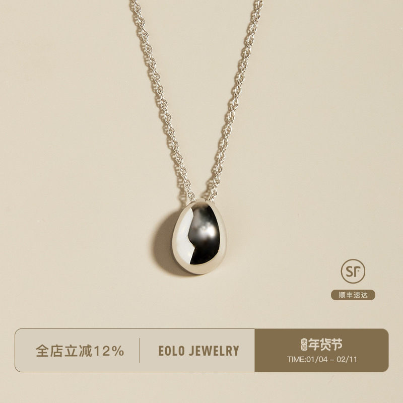 EOLO水滴吊坠 女纯银项银饰春夏毛衣链小众独特EGNL10,饰品/流行首饰/时尚饰品新,项链,淘宝优惠券,粉丝福利购,淘宝优惠卷