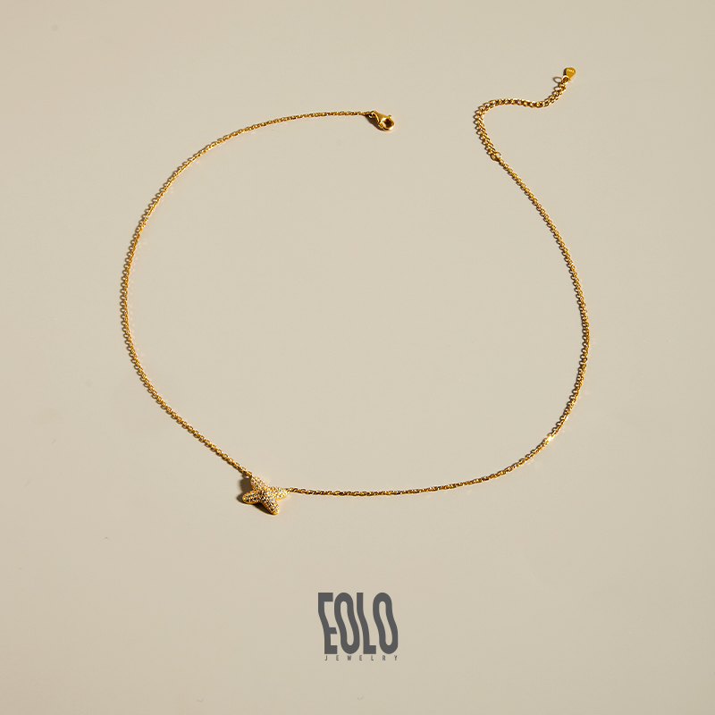 EOLO闪耀镶钻项链女轻奢