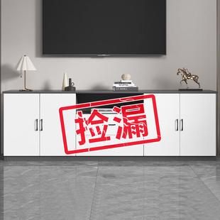 轻奢落地实木电视机柜 电视柜简约现代客厅家用收纳储物柜一体高款