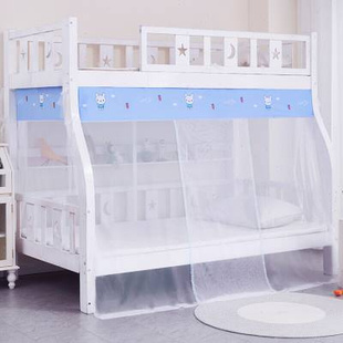 极速梯形子母床上下铺蚊帐t135m双层床儿童家用15米无需支架高低