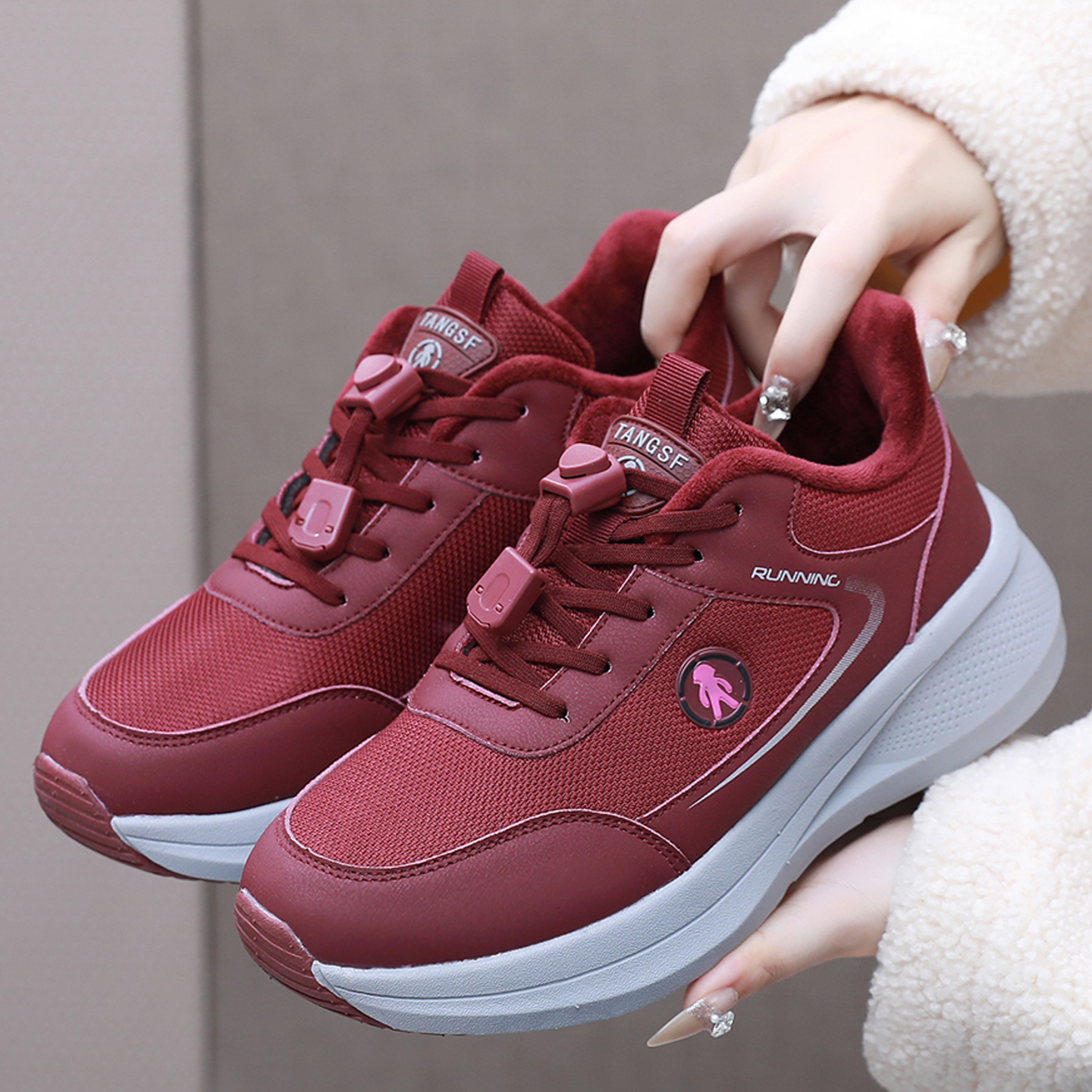 秋冬季老北京布鞋女薄绒二棉鞋