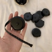 高级黑ins卷尺万能自动收缩调节皮尺迷你测量软尺三围尺子便捷式