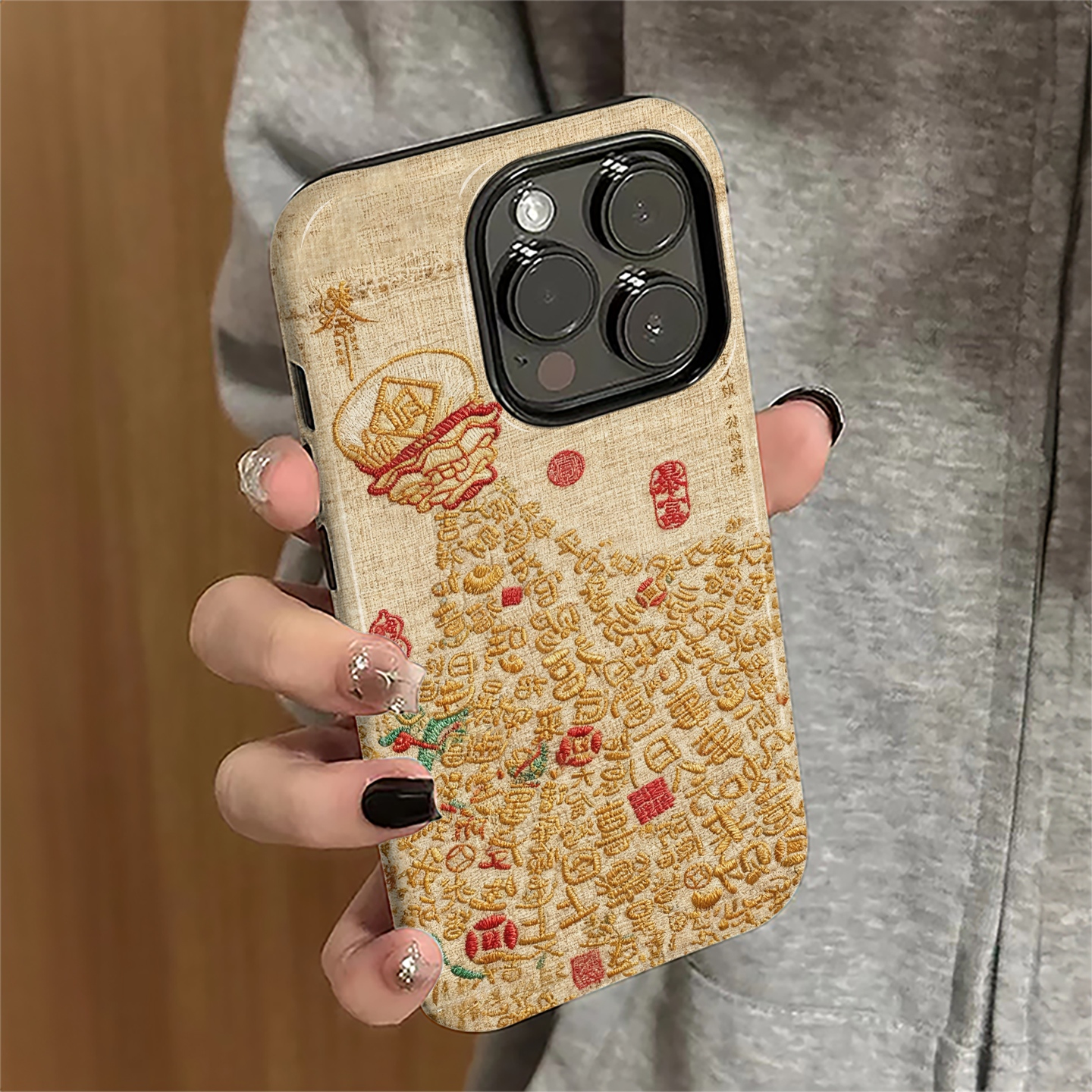 福气葫芦适用苹果17pro手机壳iPhone16promax新年ip15pro女13个性14新款xsmax国风12防摔11保护套8/7plus菲林