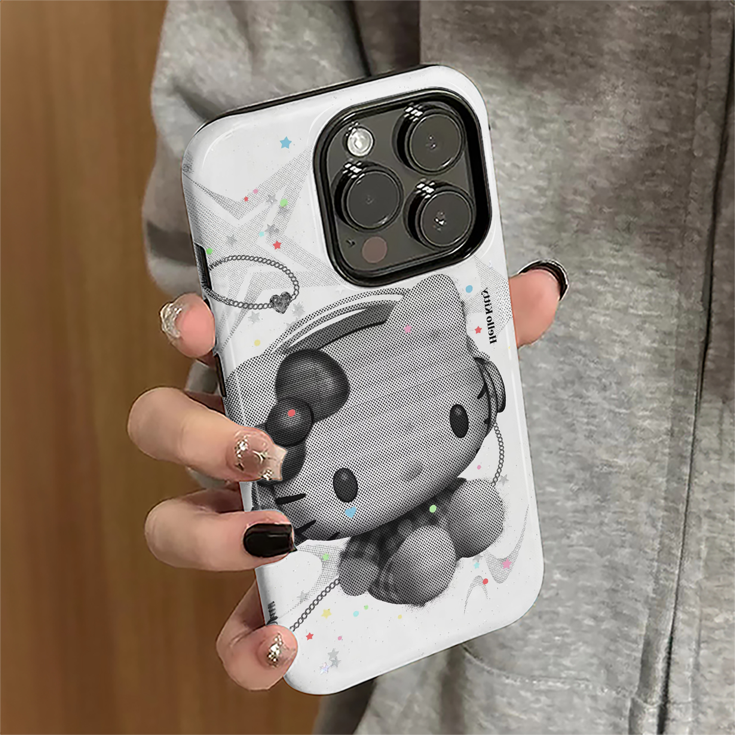 适用苹果16promax手机壳苹果15pro新款iPhone13女iP14pro简约12个性7plus防摔8套11耳机kt猫xsmax硬16e菲林xr