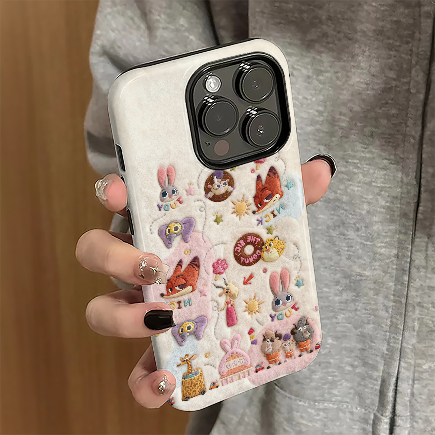 疯狂动物城适用苹果16promax手机壳iPhone17pro卡通15pro女13可爱14新款xsmax秋冬12防摔11保护套8/7plus菲林