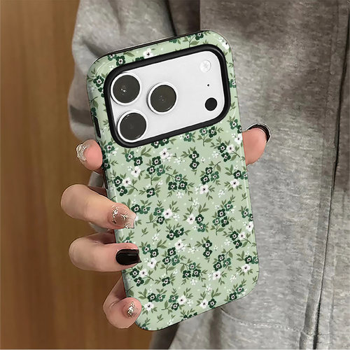 满屏碎花适用iPhone18promax手机壳苹果17pro夏日16小众15女14韩系小米新款13华为oppo防摔保护套8plus菲林x