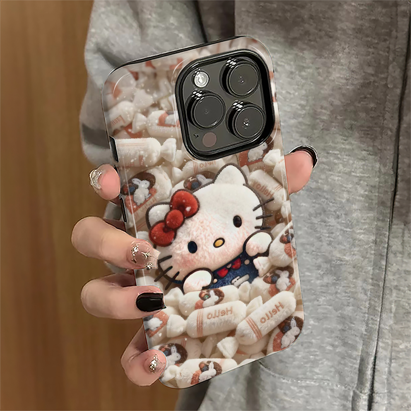 奶糖kt猫适用苹果17pro手机壳iPhone16promax卡通ip15pro女13可爱14新款xsmax日韩12防摔11保护套8/7plus菲林