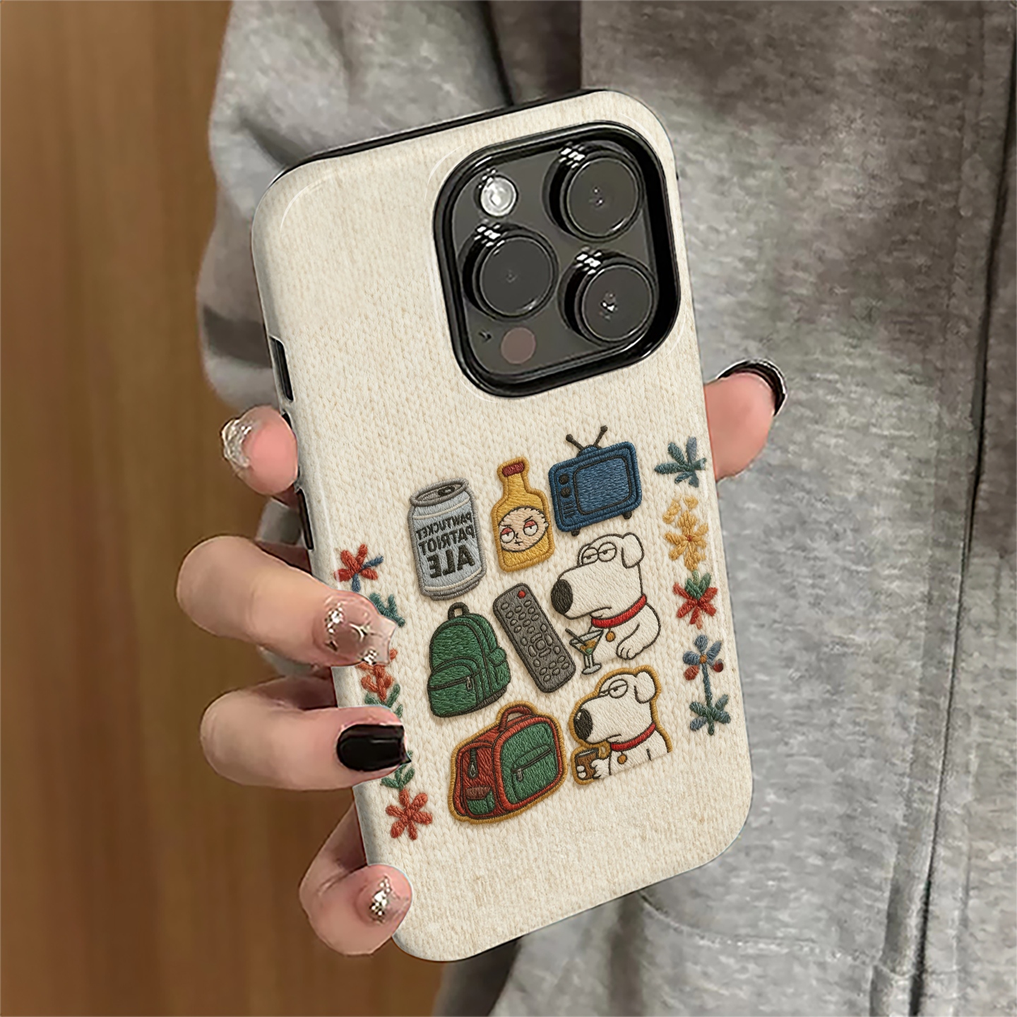 恶搞之家布莱恩适用苹果17promax手机壳iPhone16pro卡通15女13简约12新款14防摔11保护套xsmax/8/7plus菲林e