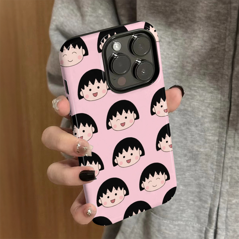 适用苹果15promax手机壳iPhone16pro新款简约iP13/14女16e卡通12樱桃小丸子7潮xsmax防摔11保护套8plus菲林xr