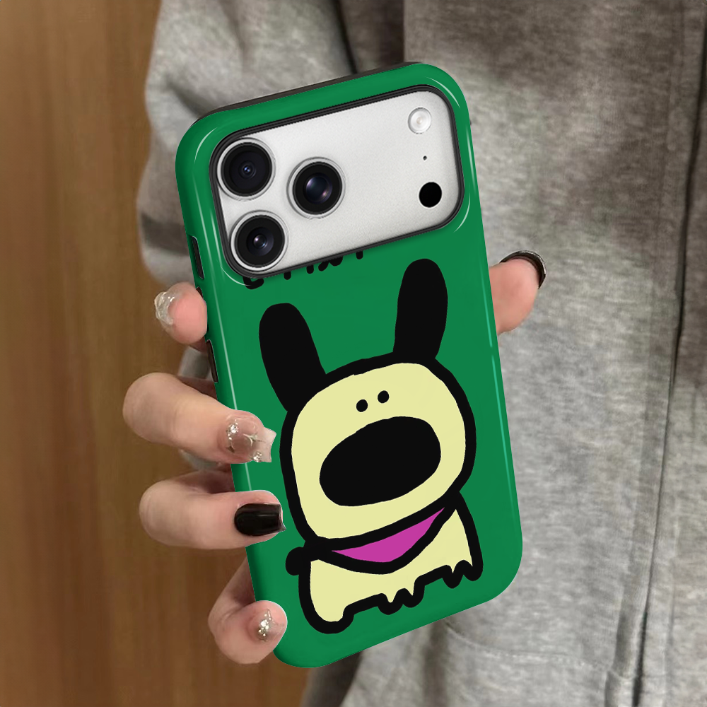 呆萌小狗适用苹果17pro手机壳iPhone16promax可爱ip15pro女13卡通14新款xsmax简约12防摔11保护套8/7plus菲林