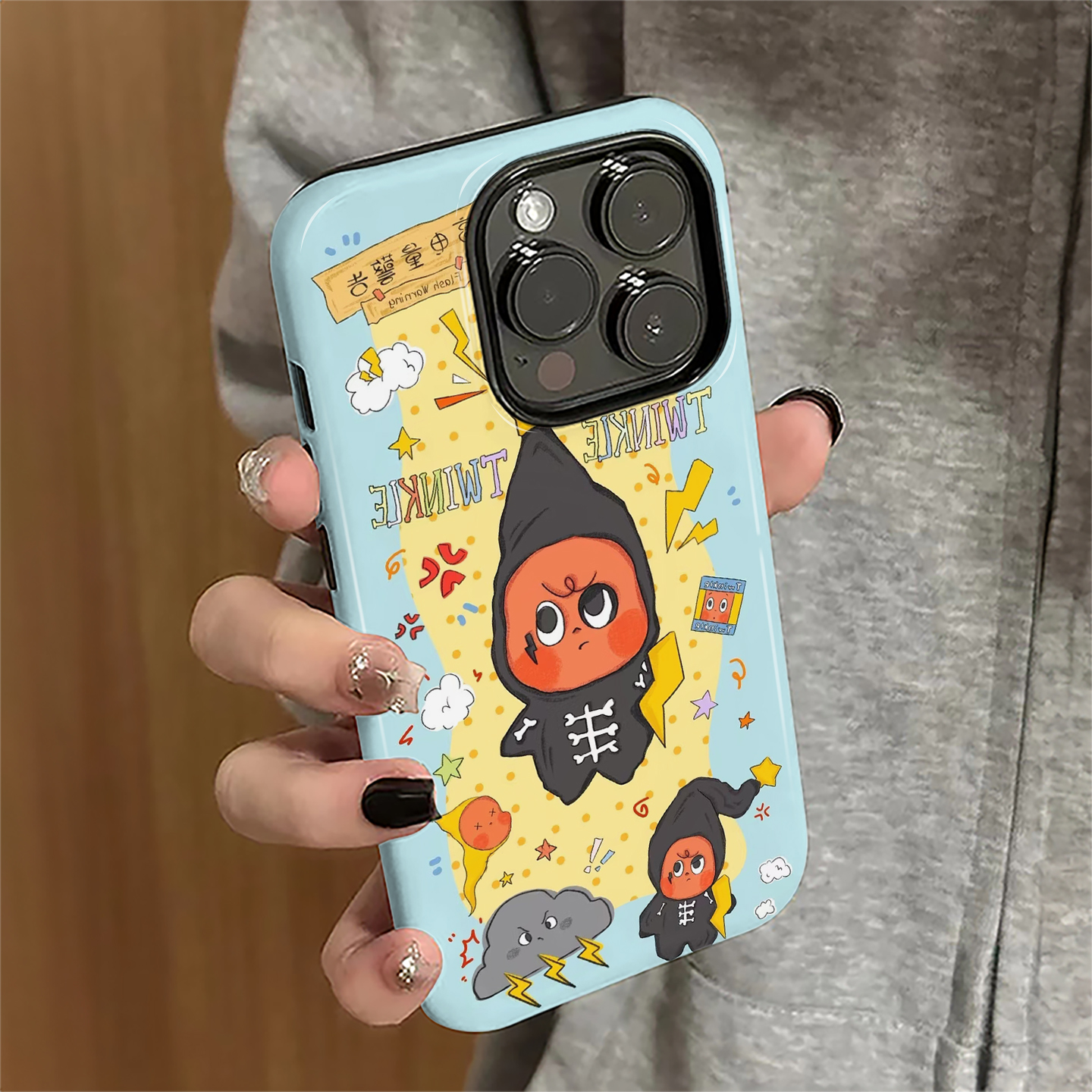 适用苹果15promax手机壳iPhone16pro新款13苹果17简约iP14女12卡通11防摔xr套xsmax星星人8plus潮牌7菲林16e