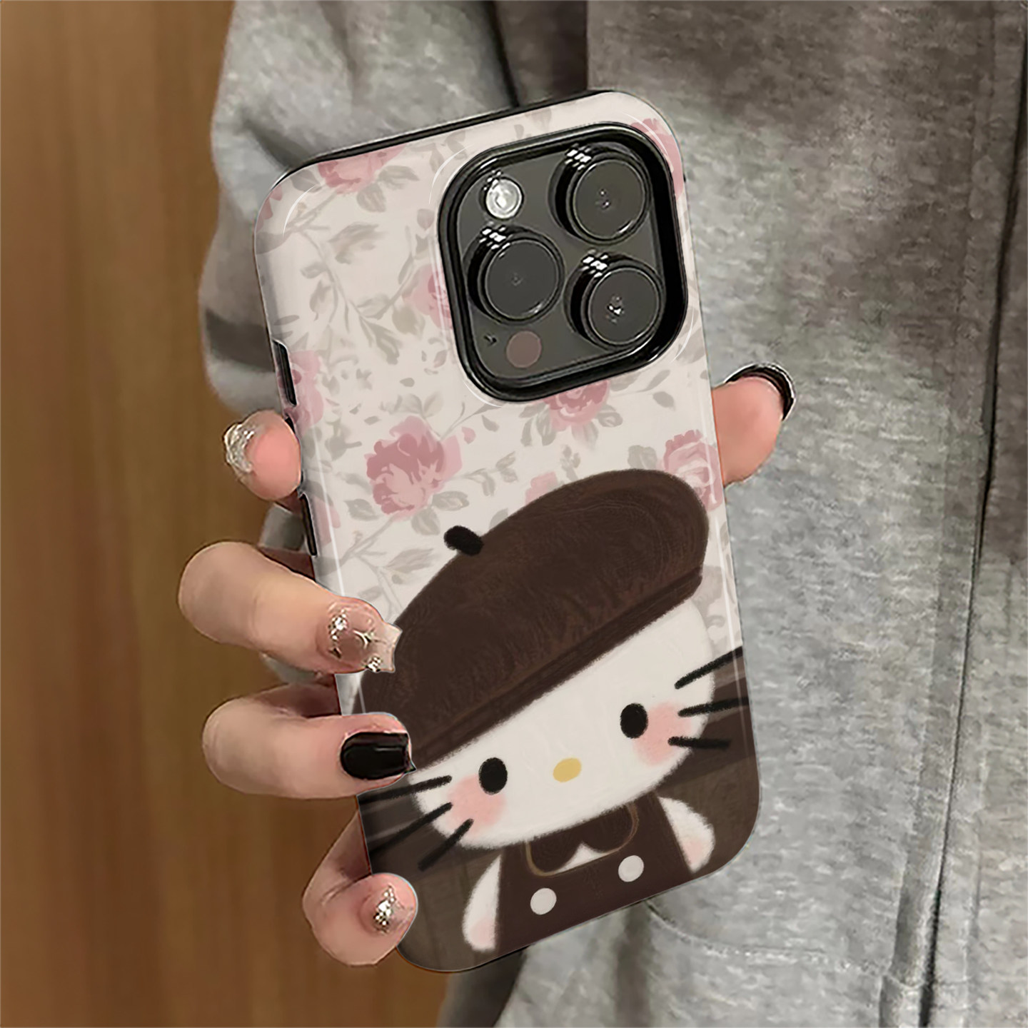 碎花kt猫适用苹果17pro手机壳iPhone16promax可爱ip15pro女13日韩14新款xsmax卡通12防摔11保护套8/7plus菲林,3C数码配件,手机保护套/壳,淘宝优惠券,粉丝福利购,淘宝优惠卷