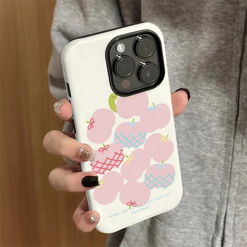 适用苹果16pro手机壳苹果15promax简约iPhone13新款iP14pro女12高级16e硬7粉色苹果11防摔xsmax套8plus菲林xr