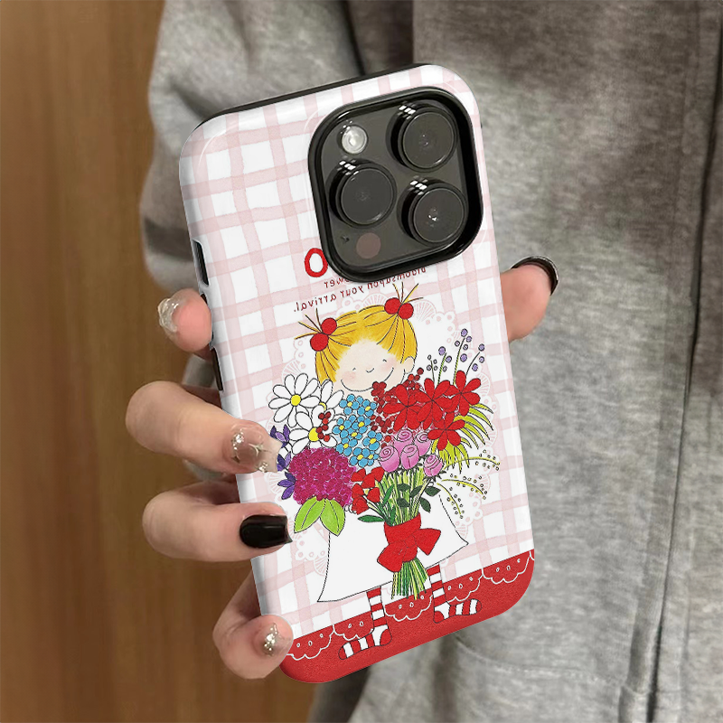 适用苹果16promax手机壳女iPhone15新款iP13/14可爱硅胶xr防摔保护套pro卡通iP7/8小众plus鲜花coco酱xsmax外