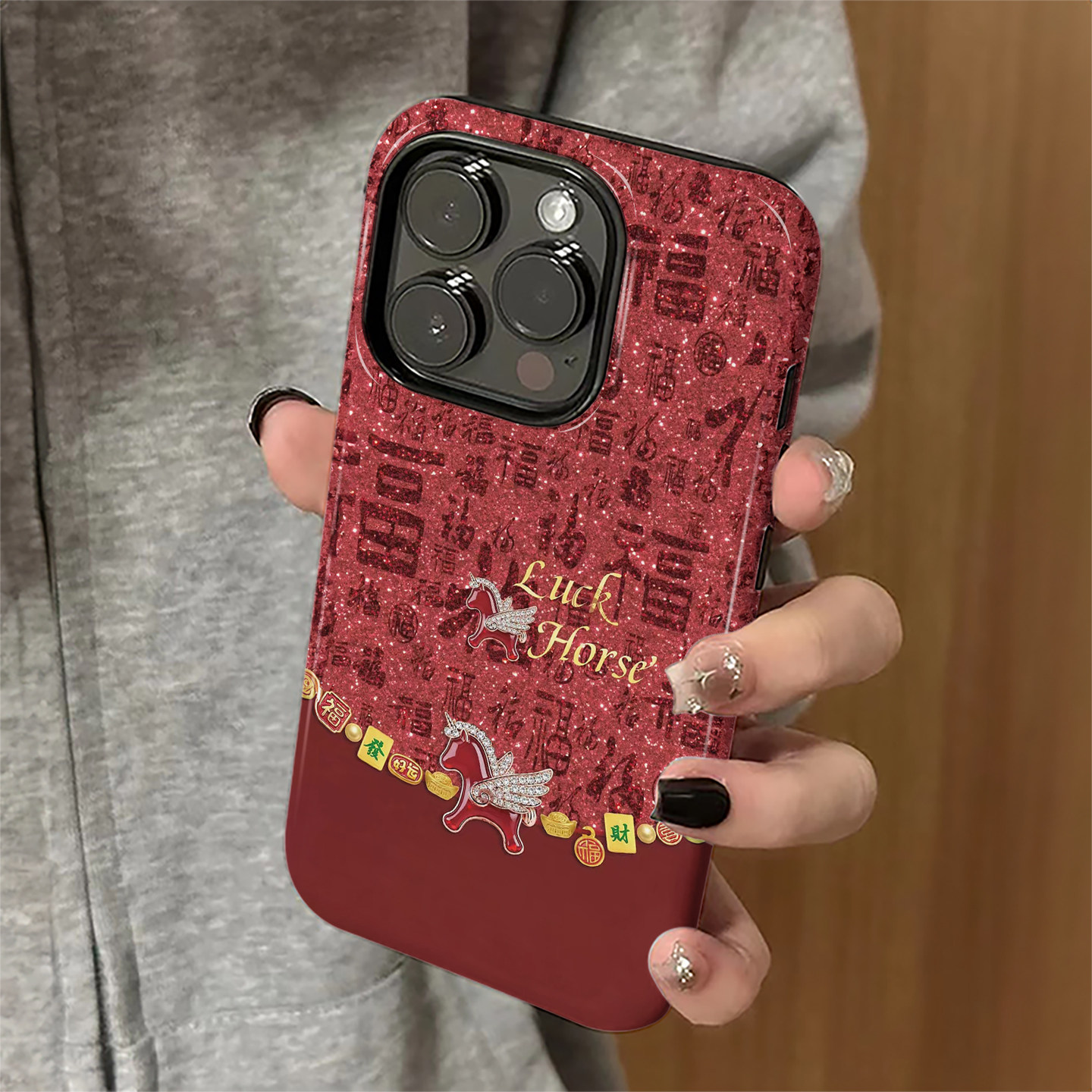 福气好运适用苹果17pro手机壳iPhone16promax红色ip15pro女13新年14新款xsmax马年12防摔11保护套8/7plus菲林,3C数码配件,手机保护套/壳,淘宝优惠券,粉丝福利购,淘宝优惠卷