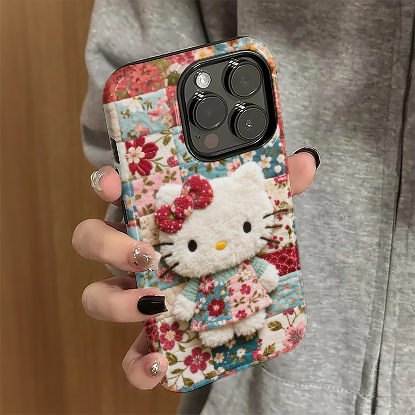 适用苹果17promax手机壳iPhone16pro可爱ip15pro新款13女14卡通12防摔保护套11碎花kt猫xsmax潮7/8plus菲林e