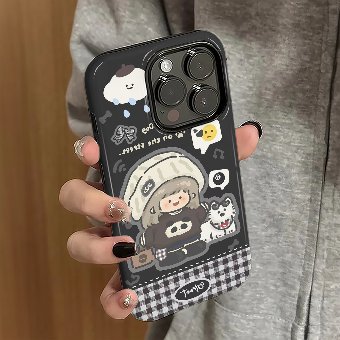 潮流女孩适用苹果17pro手机壳iPhone16promax可爱ip15pro女14个性13新款12日韩11防摔xsmax保护套7/8plus菲林