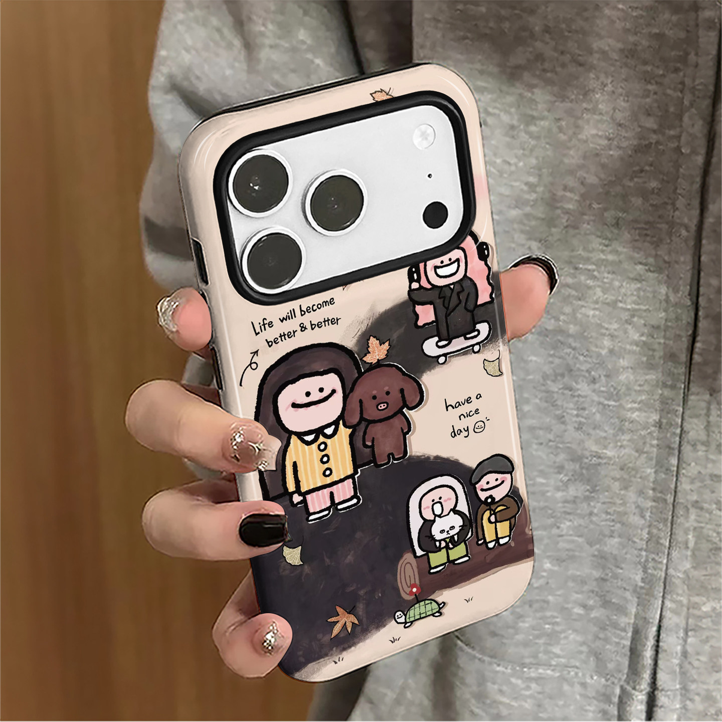 秋冬女孩适用苹果17pro手机壳iPhone16promax卡通15个性14女13少女小米新款12华为oppo防摔保护套8plus菲林x,3C数码配件,手机保护套/壳,淘宝优惠券,粉丝福利购,淘宝优惠卷