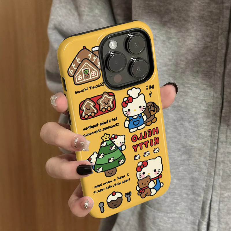 适用苹果15手机壳女iPhone16promax新款14pro可爱iP13硅胶xsmax防摔7/8保护套iP11/12小众plus厨师kt猫xr外壳