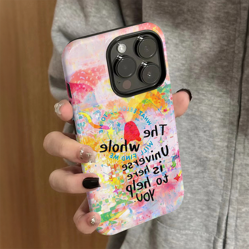 适用iPhone16promax手机壳女苹果15新款小众iP13/14硅胶xr防摔保护套pro个性iP7/8小众plus涂鸦英文xsmax外壳
