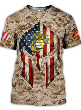 Fashion printing loose short-sleeved T-shirt 印花宽松短袖T恤