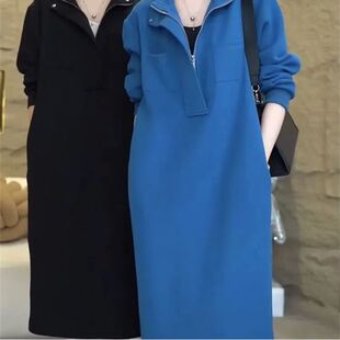 skirt长袖 Fashionable 卫衣长裙女 and hoodie long sleeved