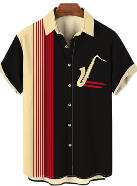 Stylish and simple lapel short-sleeved shirt简约翻领短袖衬衫