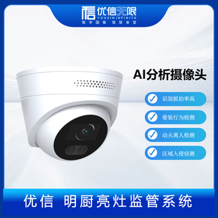 智慧化厨房明厨亮灶AI分析摄像头后厨行为鼠害环境能源监管系统