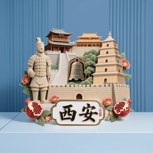 西安3D立体金属强磁冰箱贴