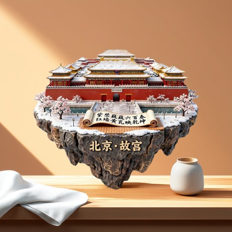 北京故宫3D金属文创纪念冰箱贴