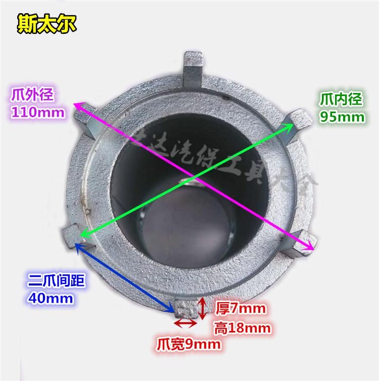 457桥斯太尔六爪轴头扳手轴头螺母拆装工具边检扳手轮毂轴头套筒