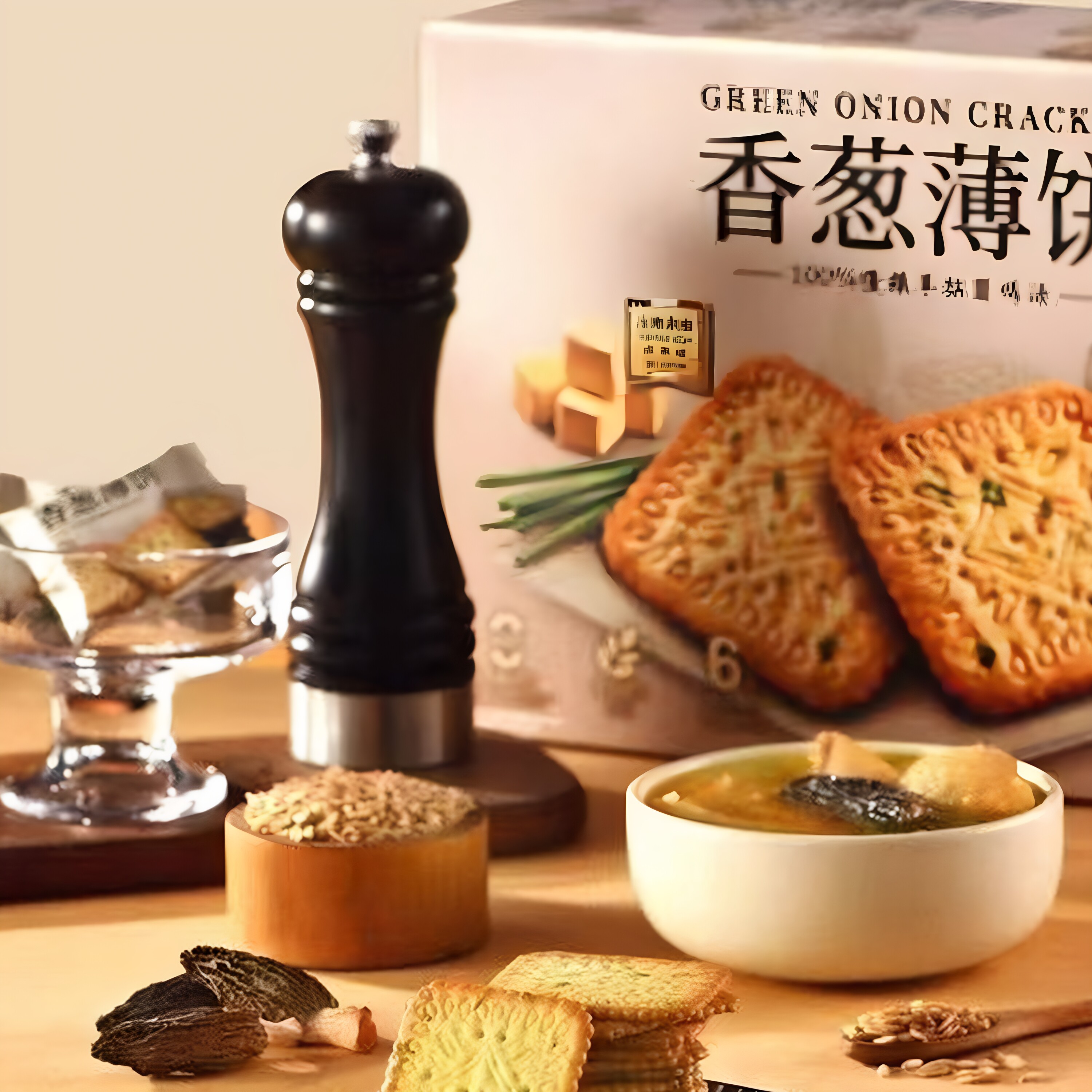 山姆代购伟龙香葱薄脆饼干1.16kg咸香休闲电心零食正品会员超市