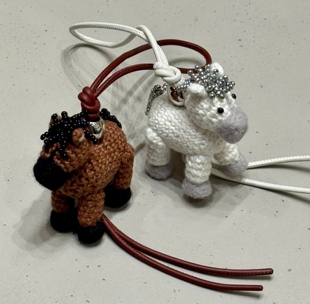 2026马年限定钩织马挂件浣熊挂饰包包挂件