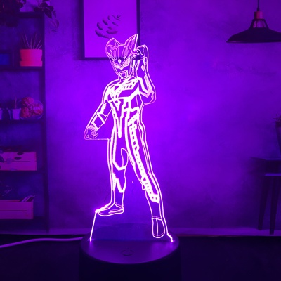 赛罗奥特曼透明亚克力创意小夜灯