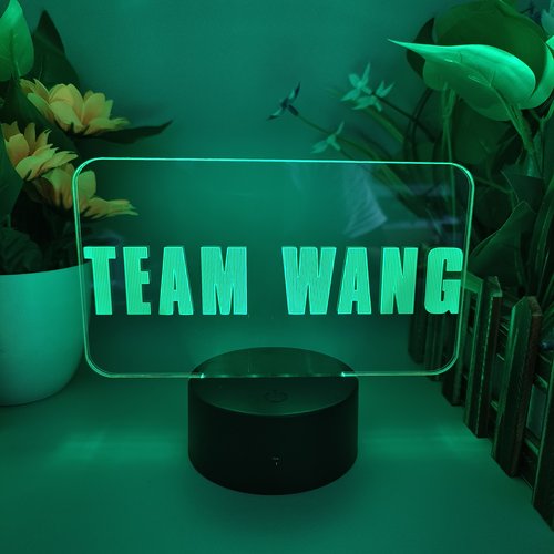 氛围灯TEAMWANG模型usb小夜灯创意王嘉尔粉丝卧室生日礼物摆件灯