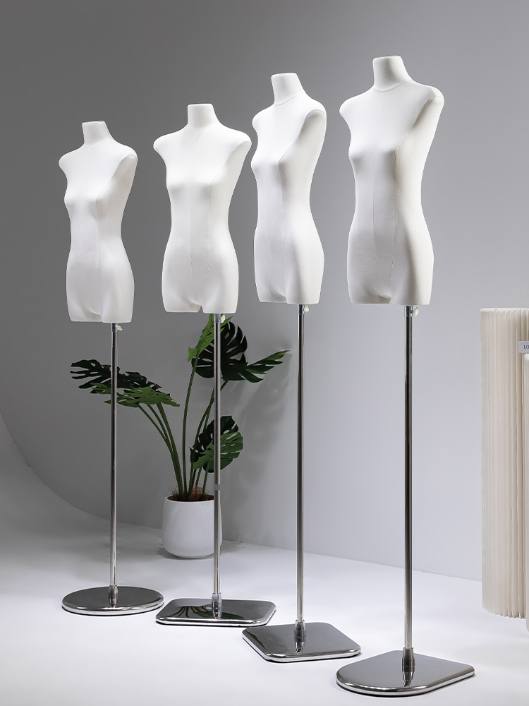 新款扁身扁平胸挂件手服装店半身橱窗衣服模特展示架女装全身道具