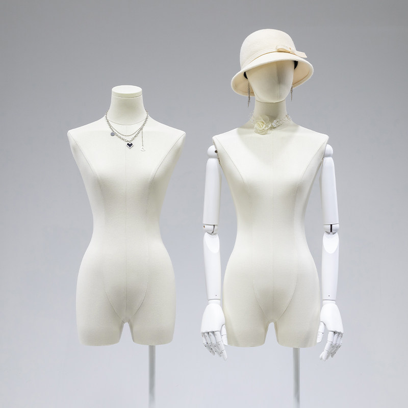 服装店韩版小胸锁骨模特道具女半身人台女装店假人模特展示架全身