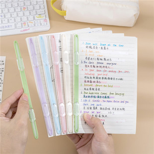 原子夹文件夹双孔文件装订条资料夹子塑料资料打孔器装订成册工具学生用活页环卷子夹试卷收纳整理神器办公