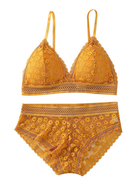 Fashion Solid Lace Back Set for Women 时尚纯色蕾丝美背套装女