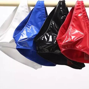 patent underwear漆皮紧身三角内裤 leather triangle tight Sexy