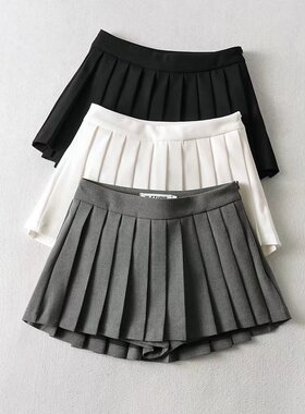 Sexy high-waisted A-line pleated miniskirt 高腰A字百褶超短裙
