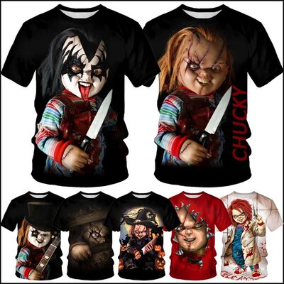 Terrifying Doll 3D Printed T-shirt for Men可怕娃娃 3d印花T恤