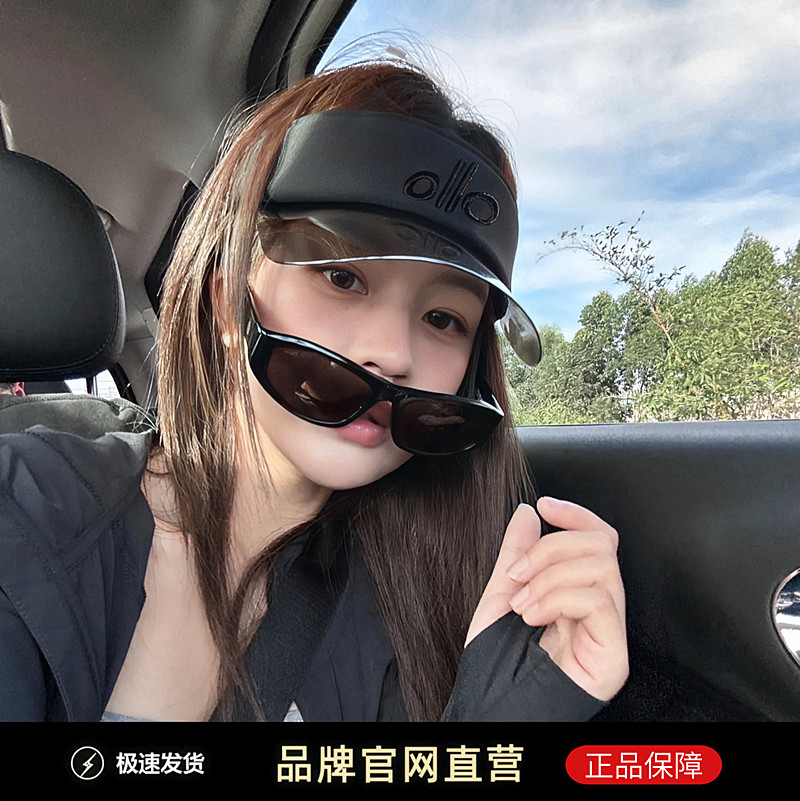 日本uv正品空顶遮阳帽子女夏季防紫外线网球运动太阳帽运动防晒帽