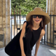 日本uv拉菲草帽子女2026新款 夏季 海边沙滩度假遮阳帽大帽檐防晒帽