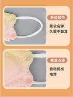Gradient color mask k95 grade leaf-shaped, Xiaohongshu kf trendy brand 94 Fish-mouth Girl color 3d stereoscopic dust mask thumbnail 7