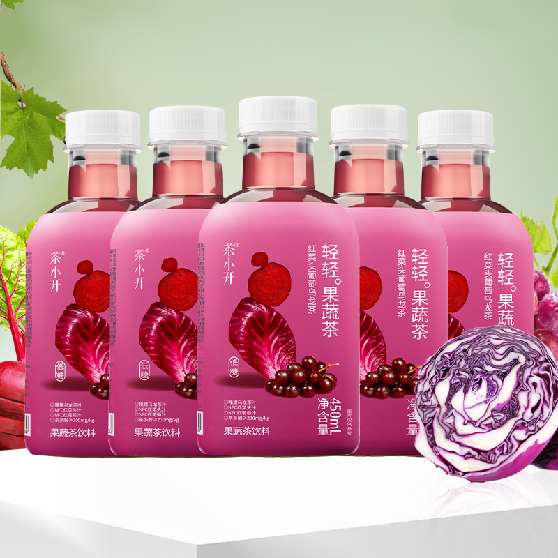 茶小开轻轻果蔬茶450ml*15