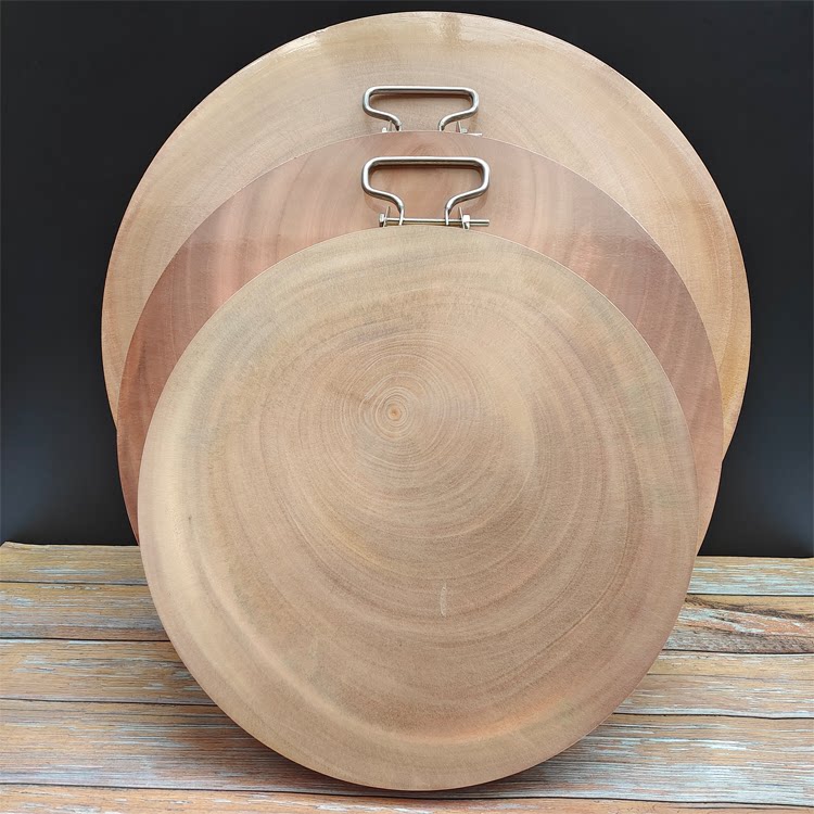 云南皂角树实木砧板家用切菜板酒店厨房整木圆形砧板商用加厚菜墩