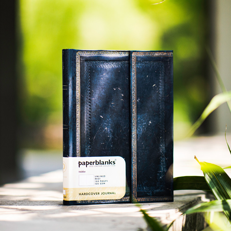 paperblanks新款仿古皮系列墨迹笔记本复古简约手帐记事本商务办公记录本绘画阅读无酸纸日记本学生礼品文具
