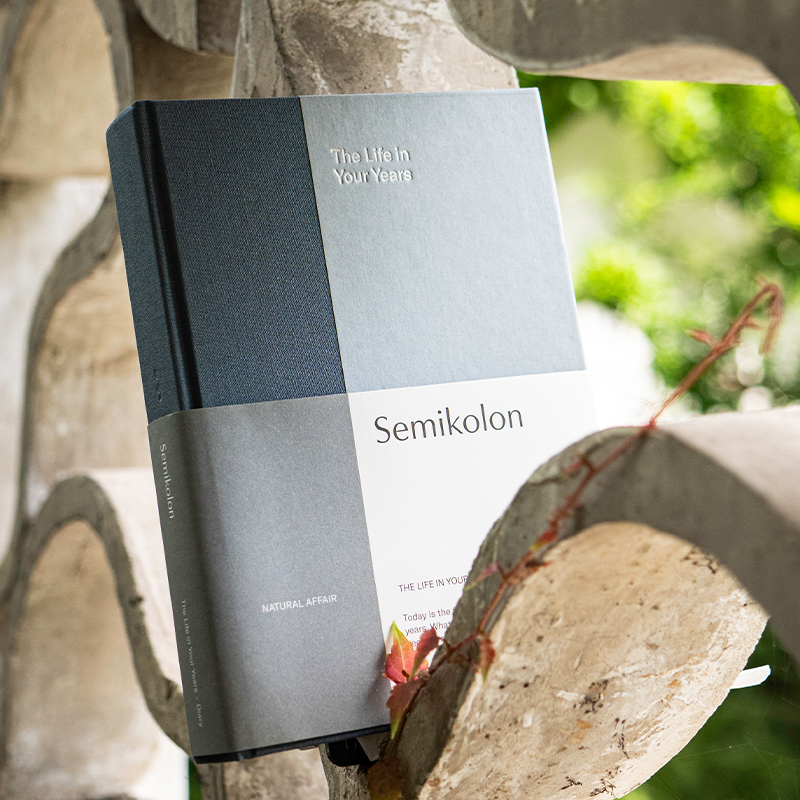 semikolon亚麻布面五年日记本A5